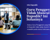 Guru Penggerak Tidak Muncul di Dapodik? Ini Solusinya