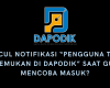 Muncul notifikasi “Pengguna tidak ditemukan di Dapodik” saat guru mencoba masuk?