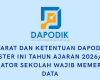 Syarat dan Ketentuan Dapodik Semester Ini Tahun Ajaran 2026/2027, Operator Sekolah Wajib Memeriksa Data