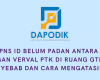 Data PNS ID Belum Padan antara SIASN dengan Verval PTK di Ruang GTK, Ini Penyebab dan Cara Mengatasinya