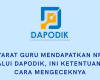 Syarat Guru Mendapatkan NRG melalui Dapodik, Ini Ketentuan dan Cara Mengeceknya