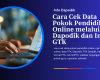 Cara Cek Data Pokok Pendidik Online melalui Dapodik dan Info GTK